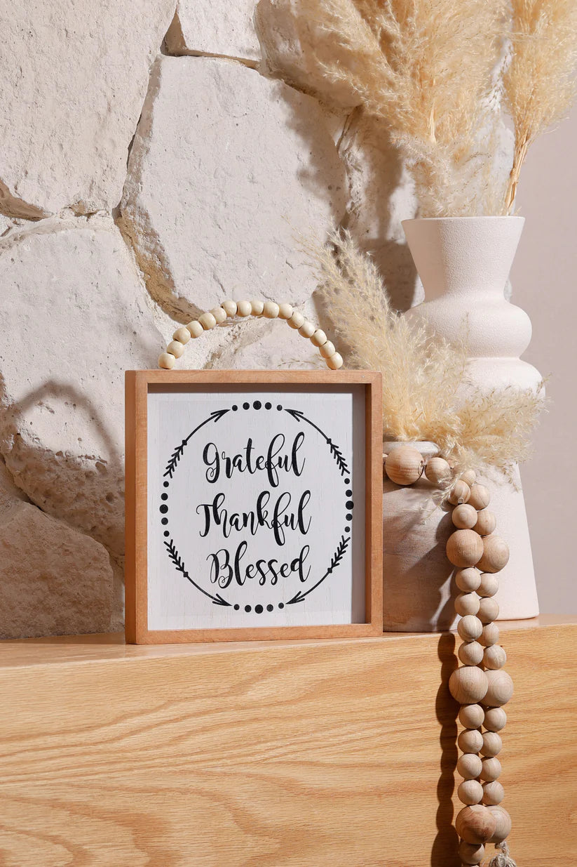 The Words Co Grateful, Thankful, Blessed Frame