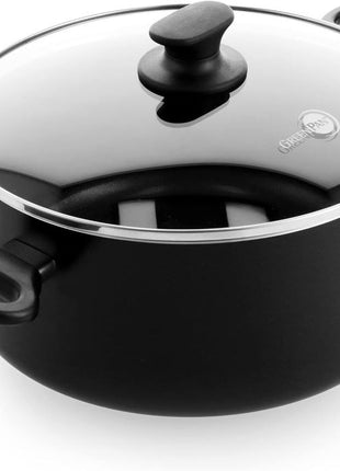 GreenPan Essence Cooking Pot 24cm with Lid - Aluminum - Ceramic Non-stick 