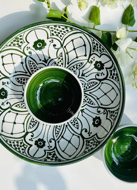 Khan Elsaada Marrakesh Round Pasta Platter