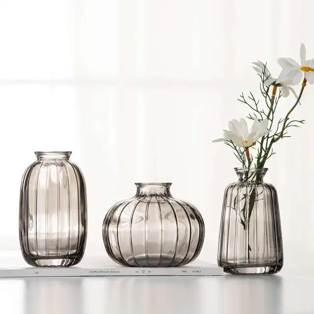 Cabin Corner Grey Vase Set (3Pcs)