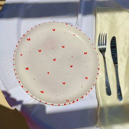 Piece of Sara Hearts Plate (Food Safe)