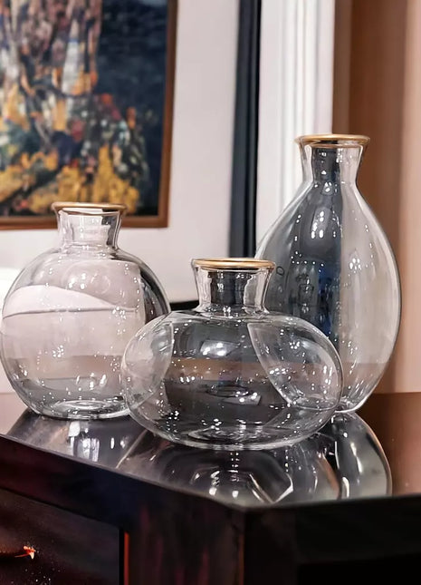 Cabin Corner Pyrex Handmade Vase Set (3Pcs)