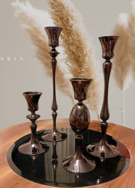 Cabin Corner Pyrex Candle Holder Set.