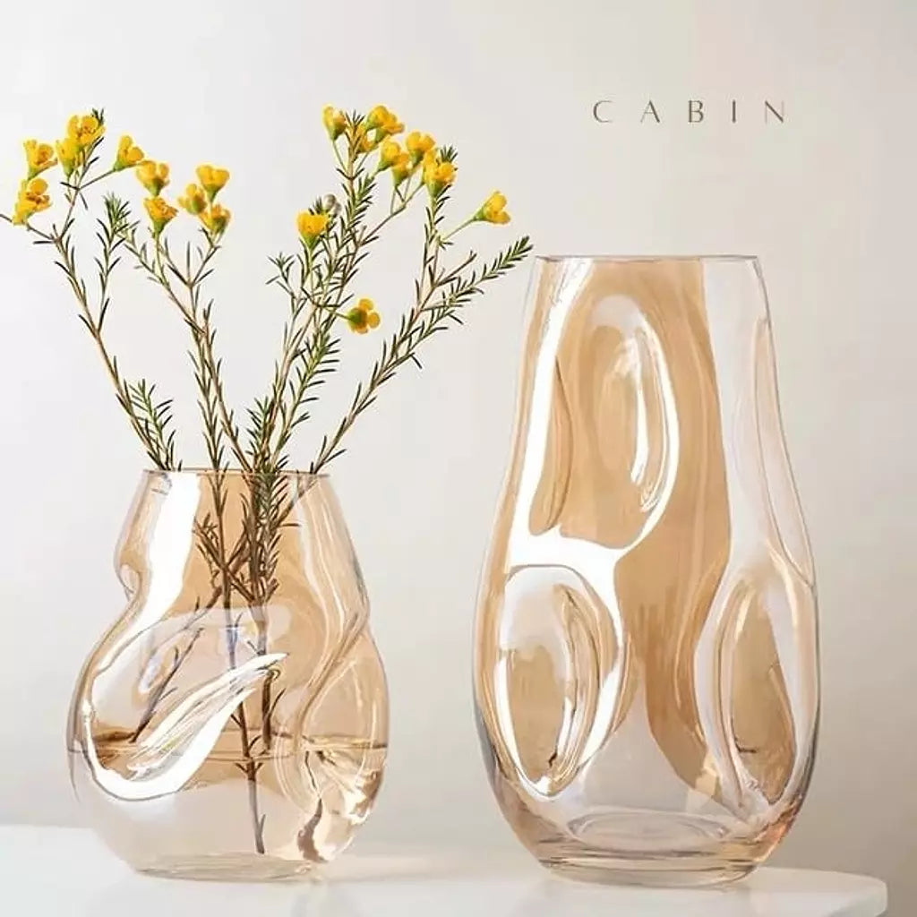 Cabin Corner Honey Pyrex Vase Set (2Pcs)