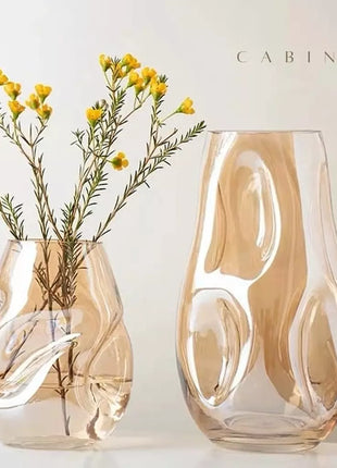 Cabin Corner Honey Pyrex Vase Set (2Pcs)