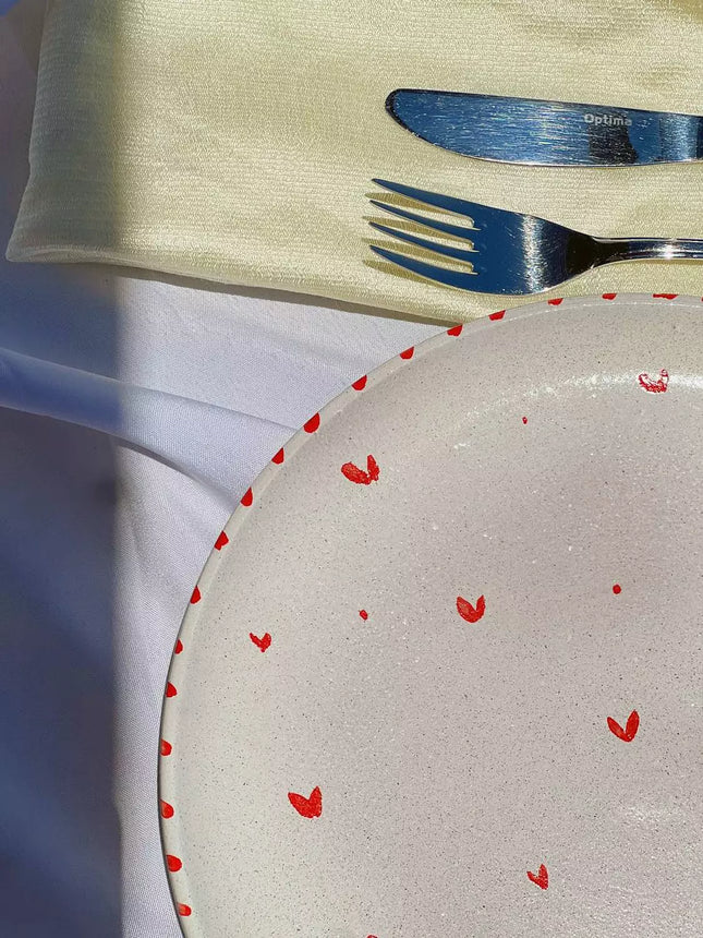 Piece of Sara Hearts Plate (Food Safe)