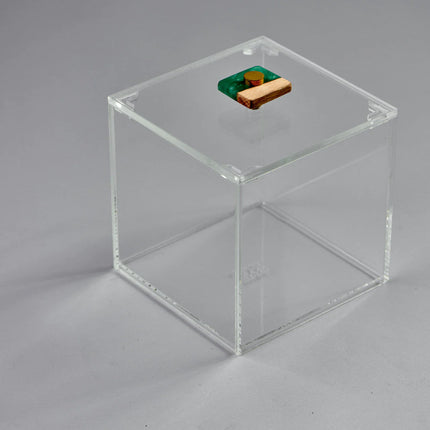 Zee Designs Plexiglass Resin Squared Box