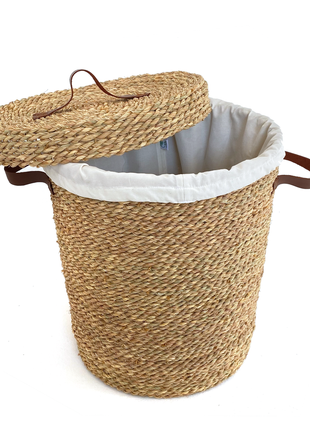 Handmade Khoos Laundry Basket Padded with Fabric (50*40)cm