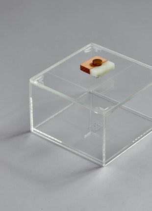 Zee Designs Plexiglass Resin Squared Box