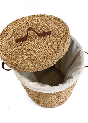 Handmade Khoos Laundry Basket Padded with Fabric (50*40)cm