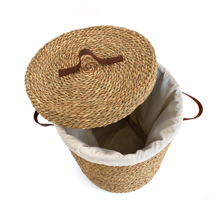 Handmade Khoos Laundry Basket Padded with Fabric (50*40)cm