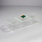 Box with Single Cover / Wood with Emerald Green