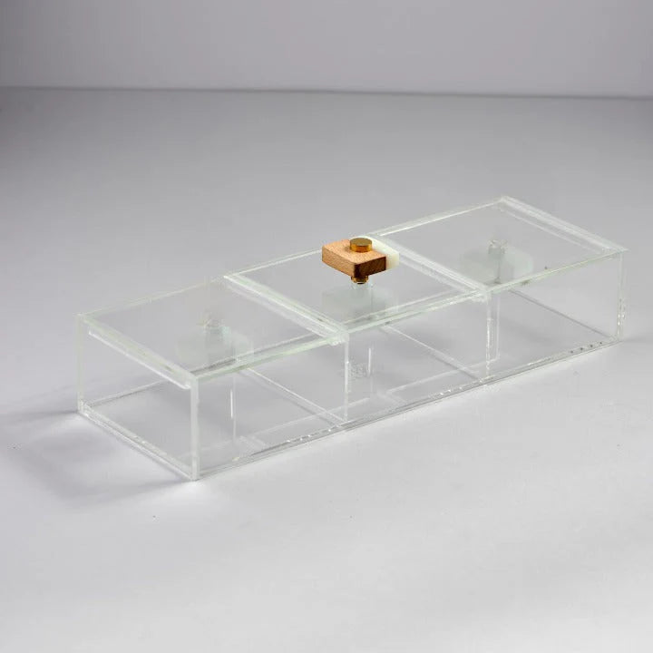 Zee Designs Resin Large 3-Compartments Box