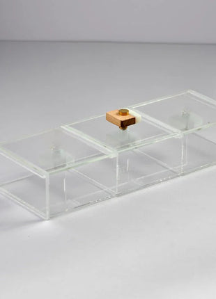 Zee Designs Resin Large 3-Compartments Box