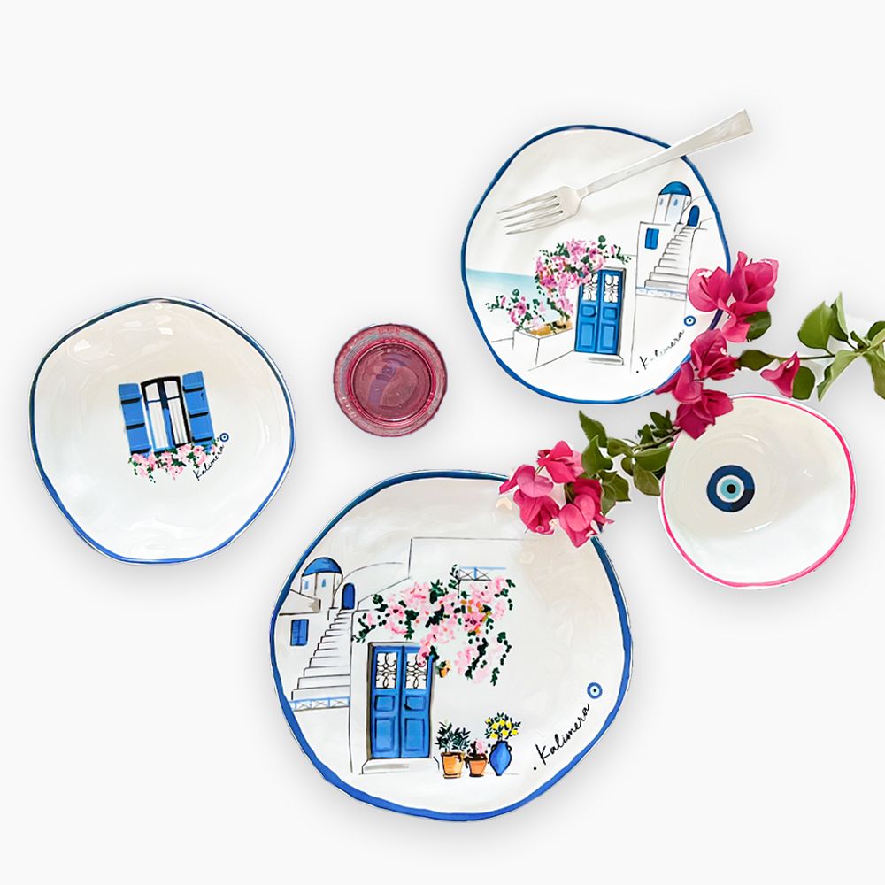 FM Rosa / Porcelain ( kalimera Organic Dinnerware Set 24 PCS )