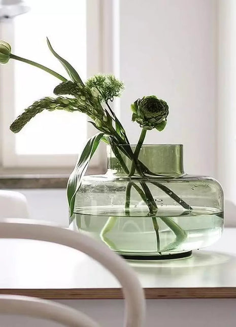 Cabin Corner Light Green Vase.