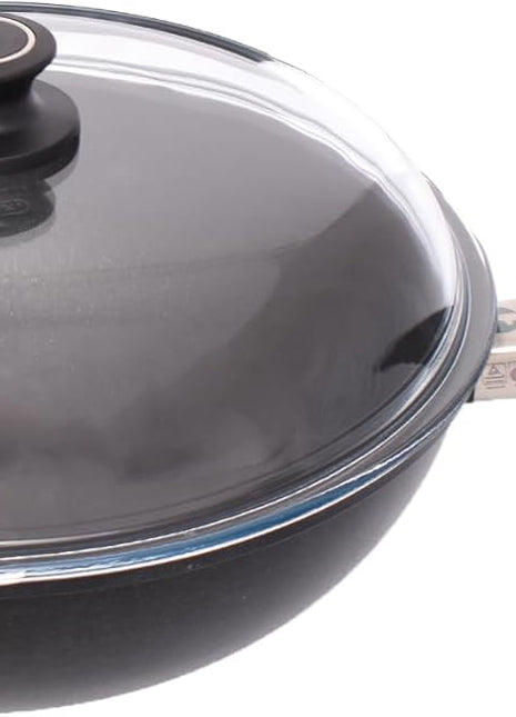 First Titanium Wok Pan, 3 Liter Capacity, 32 cm
