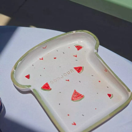 Piece of Sara Rob3 Batykha Sefy Toast Plate