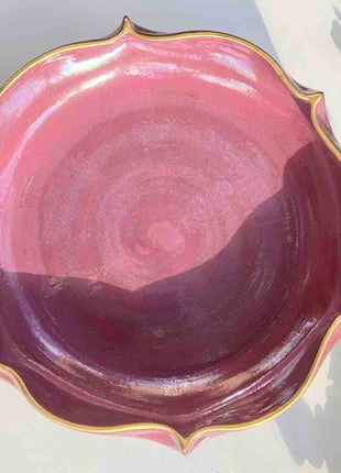 Khan Elsaada Aurum Round Pasta Serving Platter