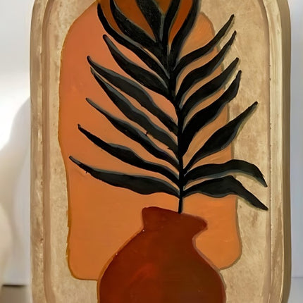 Wasl Boho Hand Painted Oval Tray