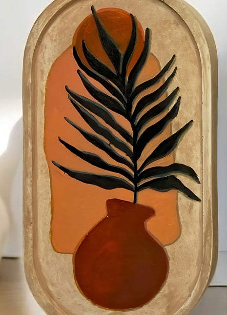 Wasl Boho Hand Painted Oval Tray