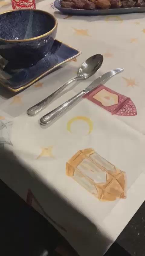 Mantile Tamr & Qahwa Tablecloth