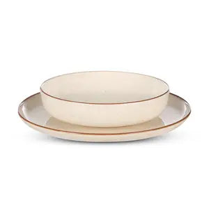 Tulu Granulated Beige 24 Pcs Dinner Set