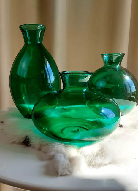 Cabin Corner Royal Green Vase Set (3Pcs)