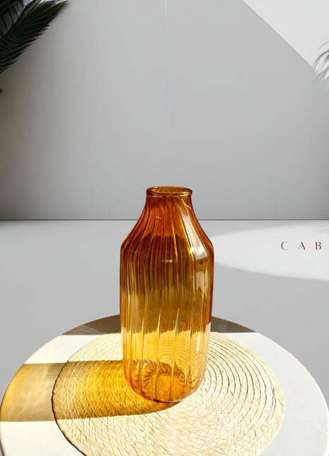 Cabin Corner Handmade Pyrex Vase.