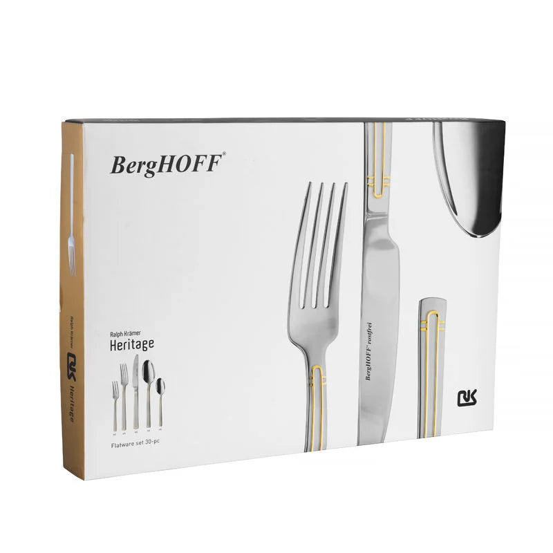 BergHoff Essentials 30-Pcs Flatware Set Heritage