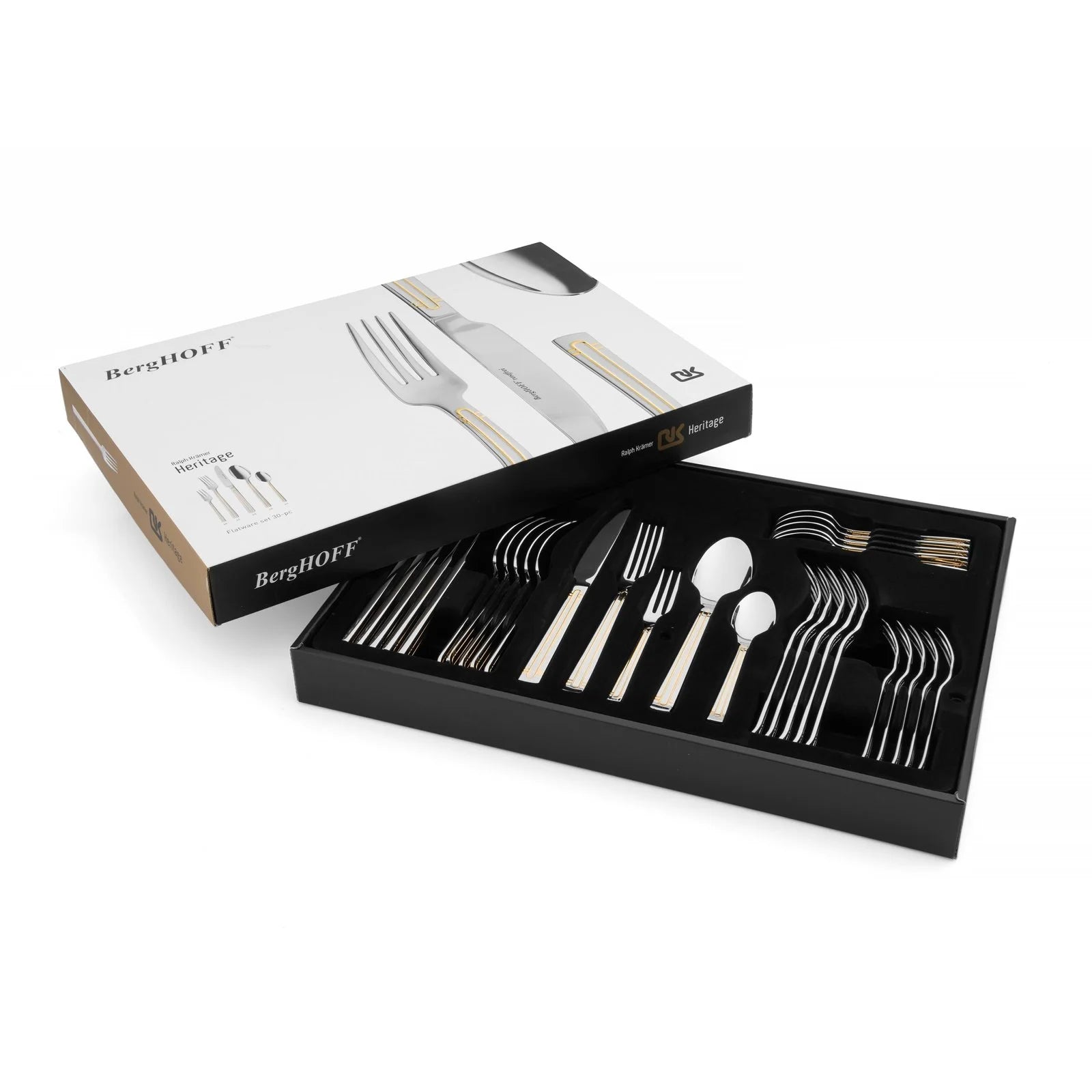 BergHoff Essentials 30-Pcs Flatware Set Heritage