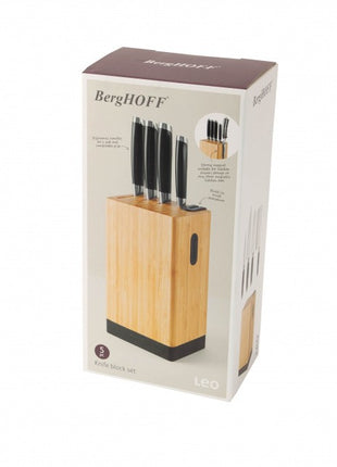 BergHoff Leo 5-Pcs Knife Block Set (Graphite)