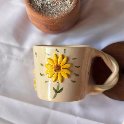 Piece of Sara Sunflower Shines Mug