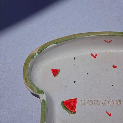 Piece of Sara Rob3 Batykha Sefy Toast Plate