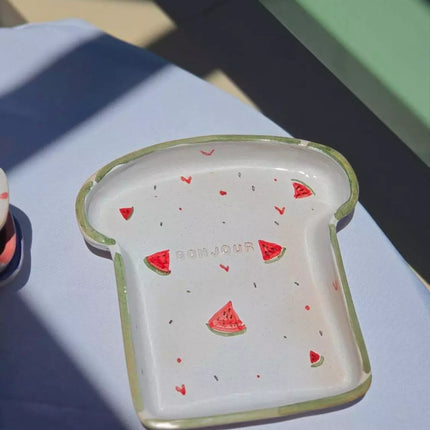 Piece of Sara Rob3 Batykha Sefy Toast Plate