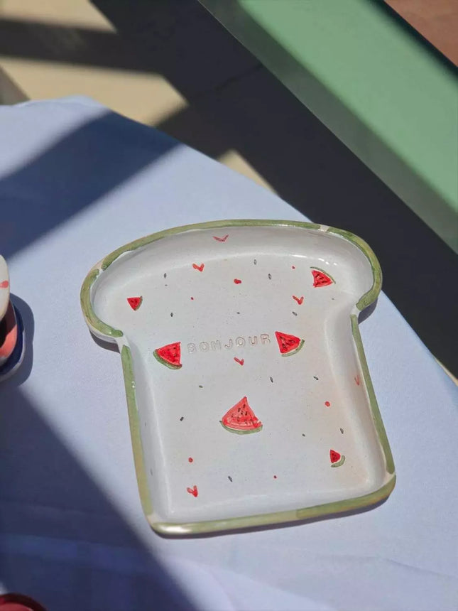Piece of Sara Rob3 Batykha Sefy Toast Plate