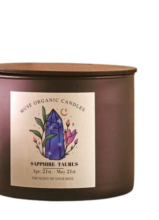 MUSE ORGANIC CANDLES TAURUS - SAPPHIRE (380 g)