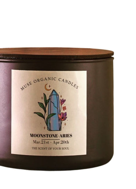 MUSE ORGANIC CANDLES ARIES-MOONSTONE (380 g)