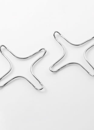 Pedrini Gas Safety Stars - Chrome Plated - 2pcs