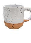 Pottery Mug / White and Matt Mud Color