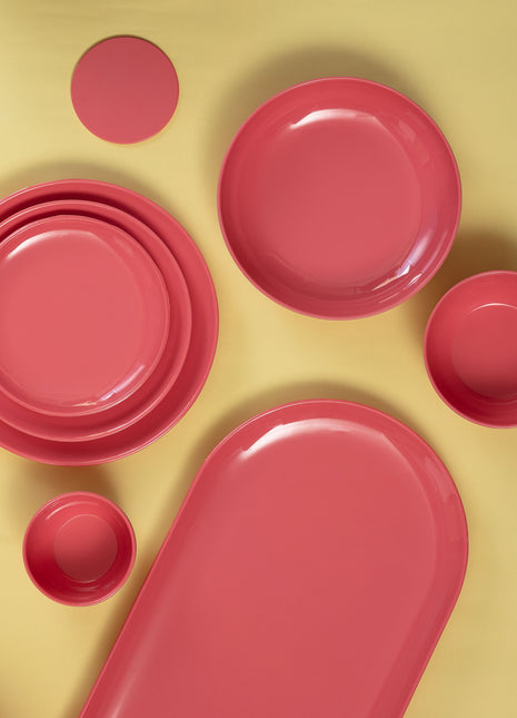 Bright Designs Melamine Bowl 
Set of 6 (D 14cm H 6cm)  Coral