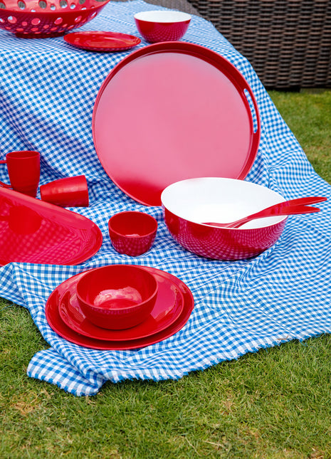 Bright Designs Melamine Bowl 
Set of 6 (D 14cm H 6cm)  Red