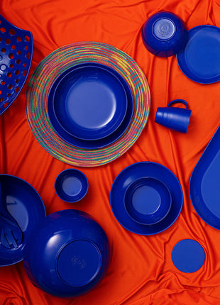 Bright Designs Melamine Deep Dish 
Set of 6 (D 22cm H 5cm) Royal Blue