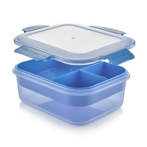 M-Design Fresco Lunch Box Pack of 3 - 2100ml - Free 9 Pc. Cutlery Set