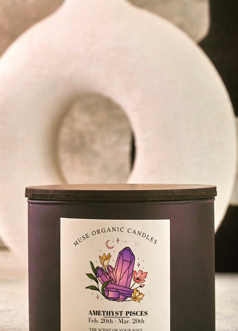MUSE ORGANIC CANDLES PISCES- AMETHYST (380 g)