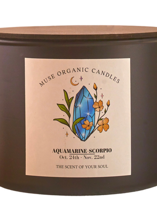 MUSE ORGANIC CANDLES SCORPIO - AQUAMARINE (380 g)