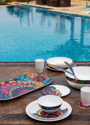 Bright Designs Melamine Bowl 
Set of 6 (D 14cm H 6cm)  Paisley