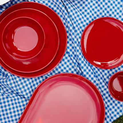 Bright Designs Melamine Bowl 
Set of 6 (D 14cm H 6cm)  Red