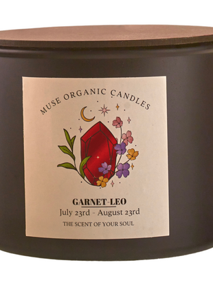 MUSE ORGANIC CANDLES LEO - GARNET (380 g)