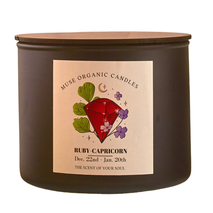 MUSE ORGANIC CANDLES CAPRICON - RUBY (380 g)